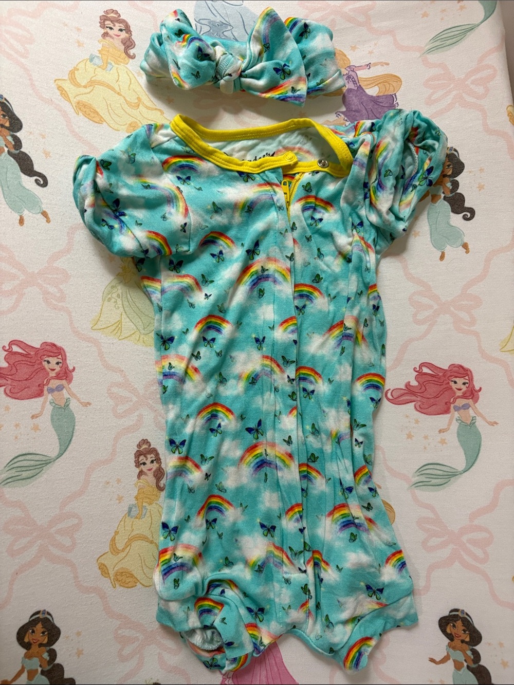 3-6 bamboo shorty with bow